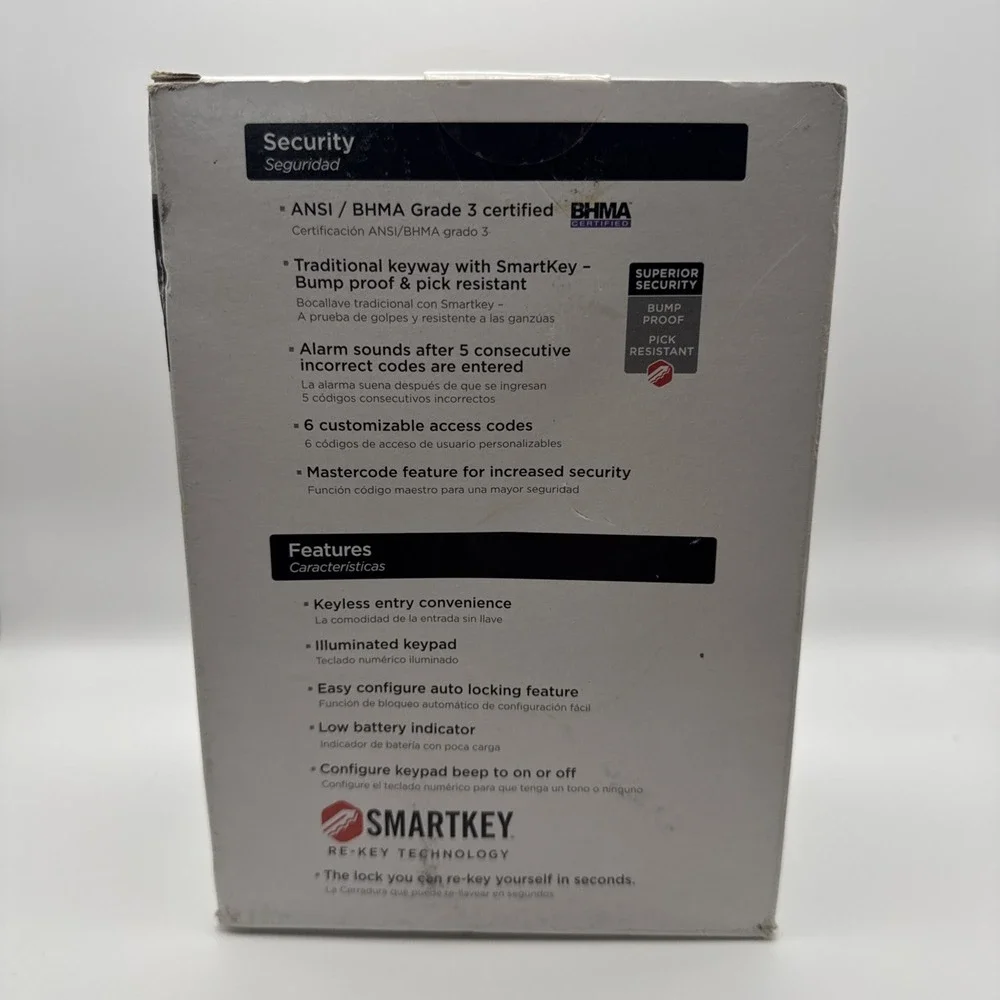 Kwikset Powerbolt 2 Touchpad Keyless Entry Silver - 99070-101 - New Sealed!